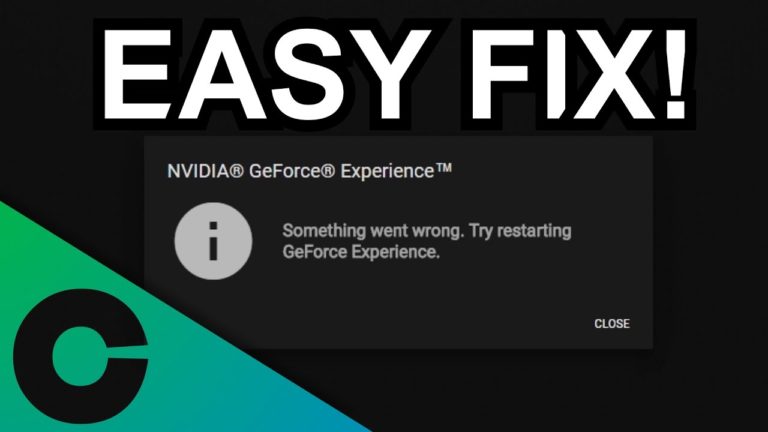 geforce experience error code 0x0001 geforce experience error code 0x0001